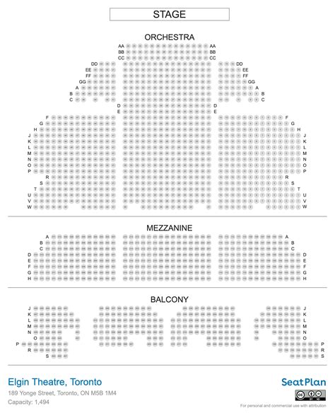 Elgin Theatre Toronto Seating Chart & Seat View Photos | SeatPlan
