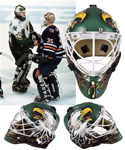 Lot Detail - Ed Belfour's 1999-2000 Dallas Stars Game-Worn Warwick Goalie Mask - Worn In Stanley ...