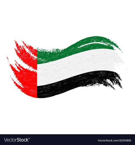 National flag of united arab emirates designed Vector Image