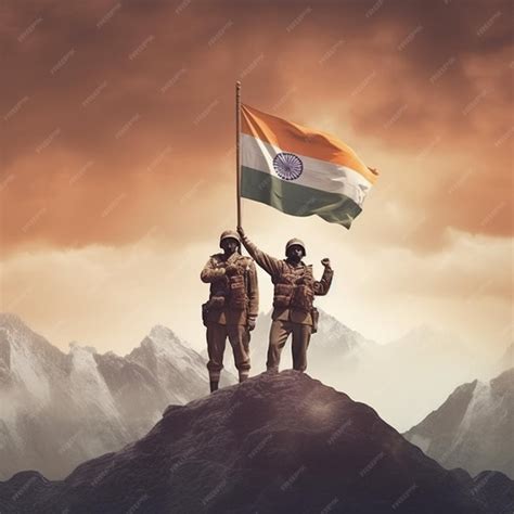 Premium Photo | Indian patriotic background with indian army man ...