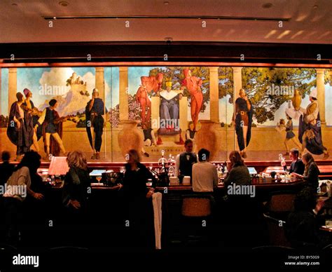 A famous 1906 mural of Old King Cole by Maxfield Parrish decorates the Old King Cole Bar at the ...