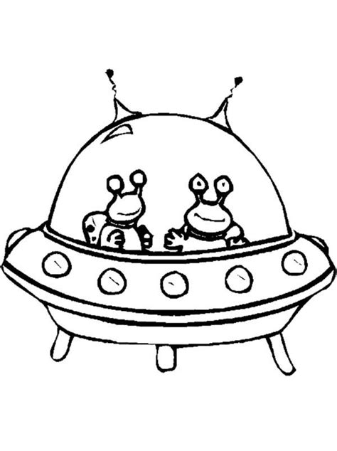 Twin Alien in Spaceship Coloring Page | Spaceship drawing, Space coloring pages, Coloring pages