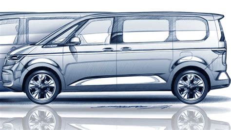 2022 Volkswagen T7 Multivan eHybrid Teased With Pure Electric Mode