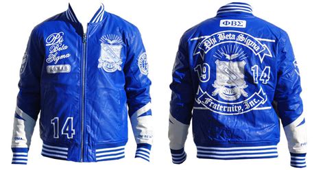 Phi Beta Sigma PU Leather Jacket 1914 - Outerwear