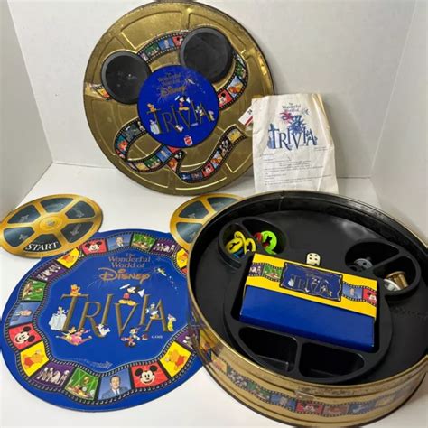 THE WONDERFUL WORLD of Disney Trivia Board Game Collectible Round Tin Mattel $22.38 - PicClick