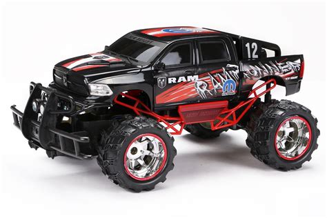 New Bright RC 1:12 Scale 4x4 Ram TRX Radio Control Trucks Black ...