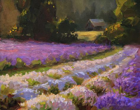 Lavender Field Oil Painting at PaintingValley.com | Explore collection ...