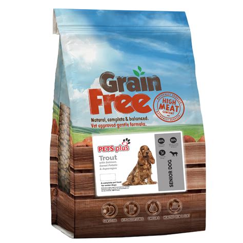 Pets Plus Grain Free Senior Dog Food - Trout & Salmon - Pets Plus