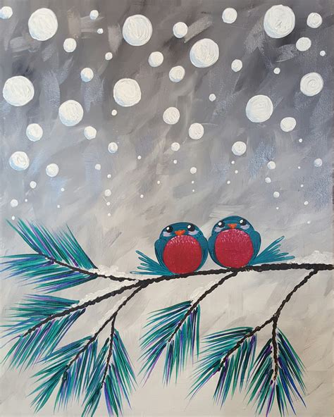 Painting Parties & Classes in Brandon - Paint & Sip Events | Christmas paintings on canvas ...