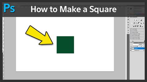 How to Make a Square in Photoshop CS5 - YouTube