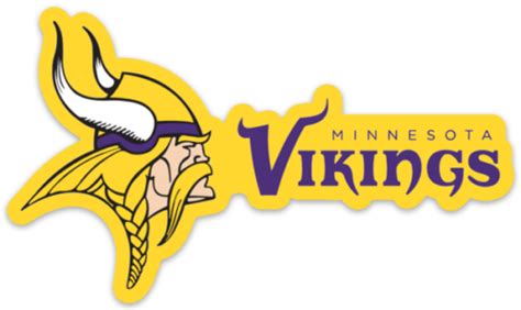 Minnesota Vikings Logo Type NFL Football Die-cut MAGNET | eBay