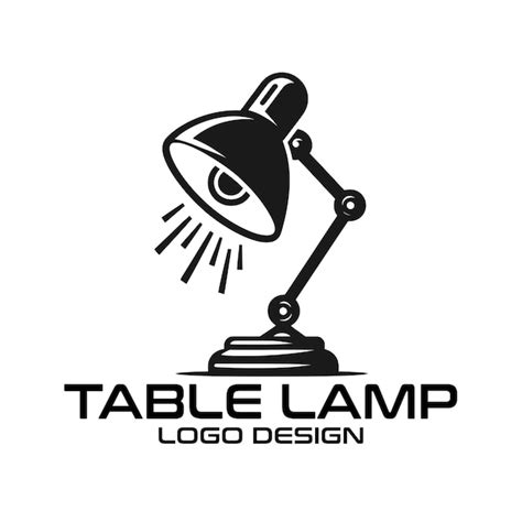Premium Vector | Table Lamp Vector Logo Design
