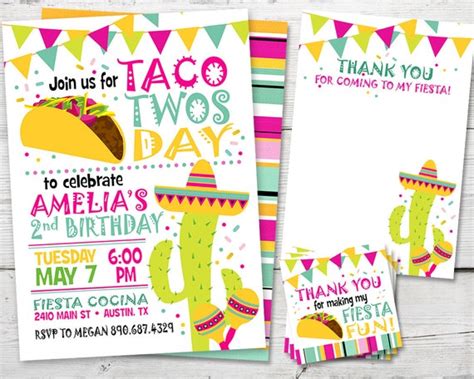 Taco Tuesday Invitation, Taco Tuesday Birthday, Taco Tuesday Invite ...