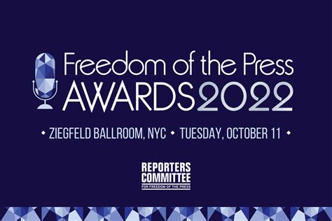 2022 Freedom of the Press Awards - Reporters Committee