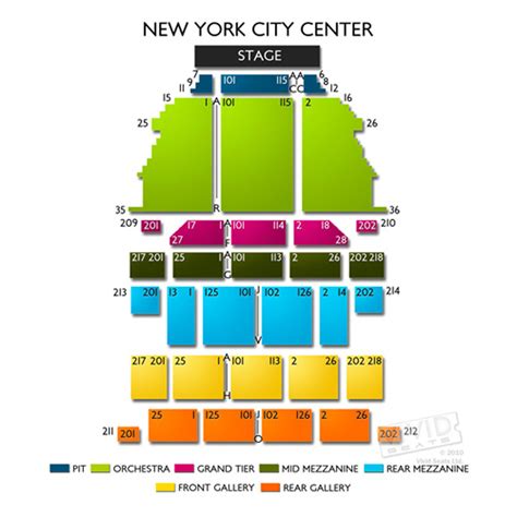 New York City Center Seating Chart- Theatre In New York