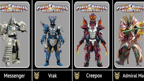 Power Rangers Megaforce Villains/Monster's 👹 | Power Ranger ⚡ || - YouTube