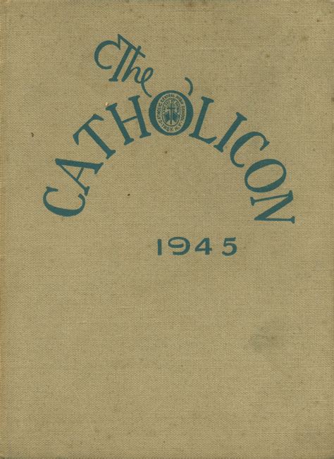 1945 yearbook from Catholic Central High School from Troy, New York for sale