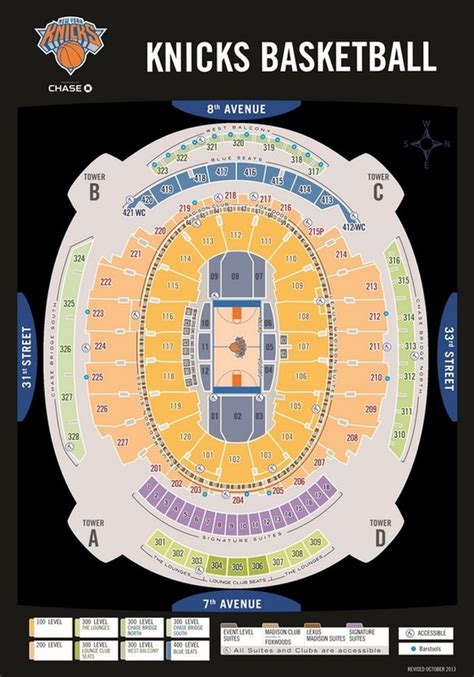 Seating Chart Map - Knicks nation