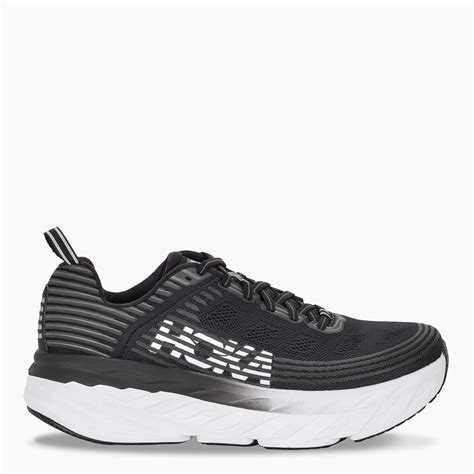 Hoka One One Synthetic Bondi 6 Running Trainers in Black for Men - Lyst