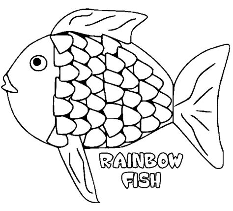 Rainbow Fish, Seashells Pufferfish Coloring Pages - Free Printable ...