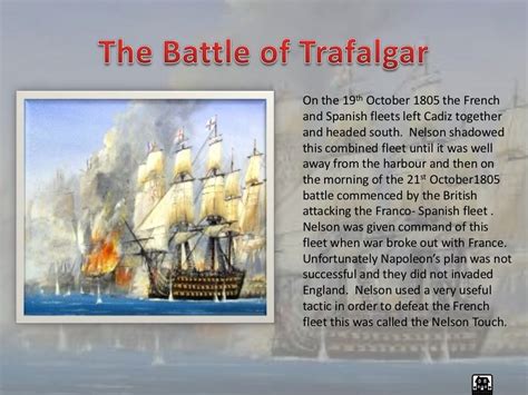 The life of admiral lord nelson and the battle of trafalgar