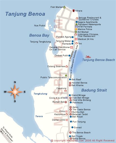 Tanjung Benoa Map | baliblogdotorg