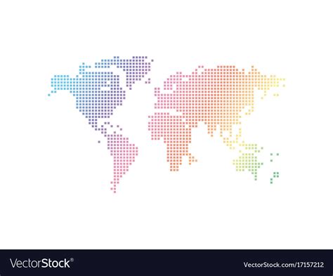 Abstract world map Royalty Free Vector Image - VectorStock