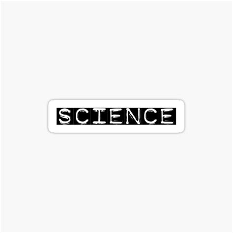 "Science | School Subject Label" Sticker for Sale by Nfty-Planet01 ...