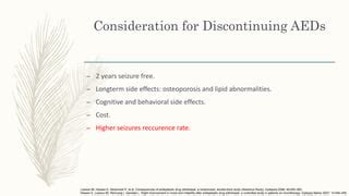 Antiepileptic Drugs Discontinuation in Adults | PPT