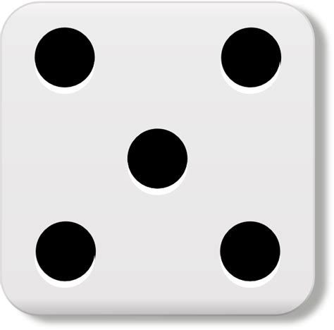 Dice 5 Clip Art at Clker.com - vector clip art online, royalty free ...