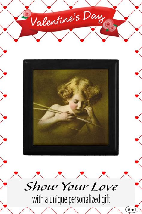 Cupid Asleep Lithograph Gift Box | Zazzle.com | Unique personalized gift, Cupid, Gifts