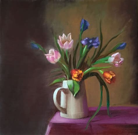 ArtStation - Flowers in Cup - Oil Paint