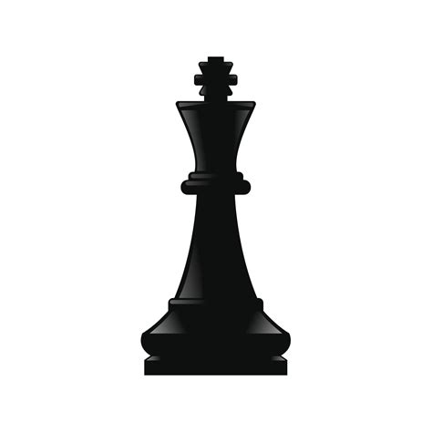 black King Chess pieces on a white background 15734010 Vector Art at Vecteezy