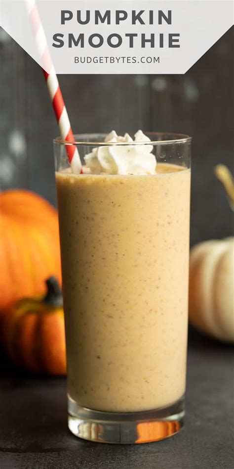 Pumpkin Smoothie - Budget Bytes