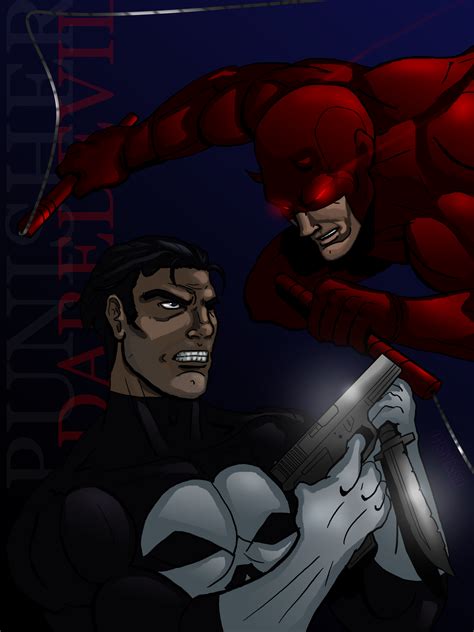 Punisher vs Daredevil by Wessel on DeviantArt