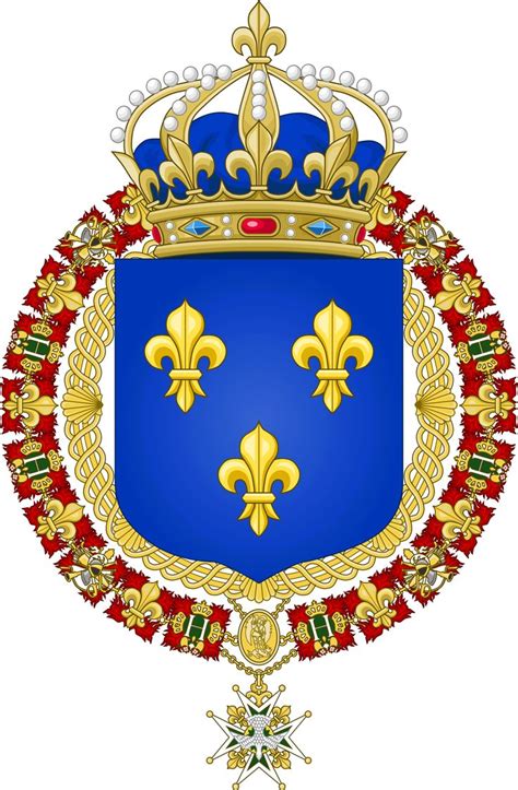 Grand Royal Coat of Arms of the Kingdom of France | Coats of Arms | Pinterest | Frances o'connor ...