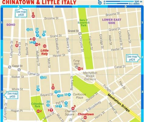 Map Of Little Italy Nyc