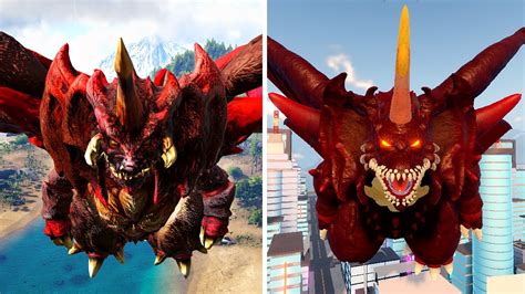 DESTOROYAH Roblox Kaiju Universe VS ARK Survival MOD (100% Comparação ...