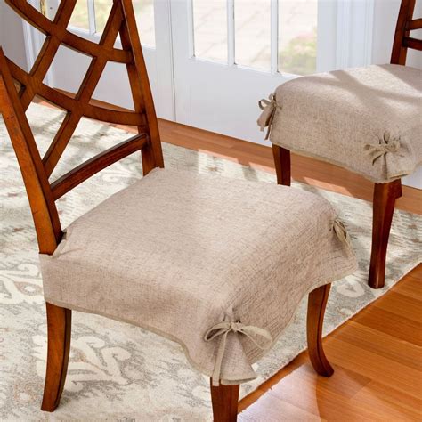 Chenille Dining Chair Seat Covers-Set of 2 | Seat covers for chairs, Slipcovers for chairs ...