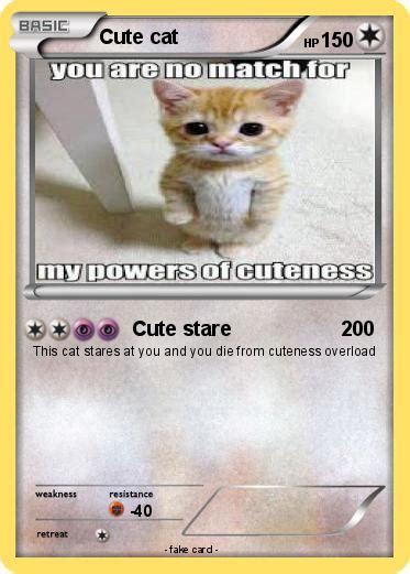 Pokémon Cute cat 122 122 - Cute stare - My Pokemon Card