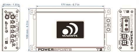 T2 - 800 Watts RMS @ 1 Ohm Mono Block Amplifier