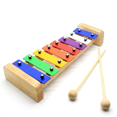 2019 Wooden Xylophone For Kids: Perfectly Sized Musical Toy For Kids With Clear Sounding Metal ...