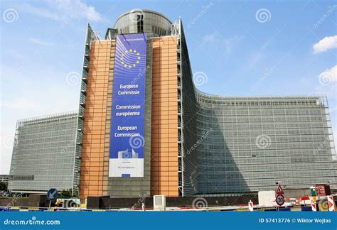 European Commission Main Building Editorial Photo - Image of belgium ...