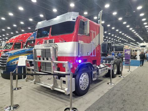 Transformers: Rise Of The Beasts Optimus Prime Truck On Exhibit At Mid-America Trucking Show ...