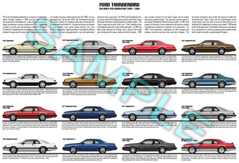 Ford Thunderbird Year Chart