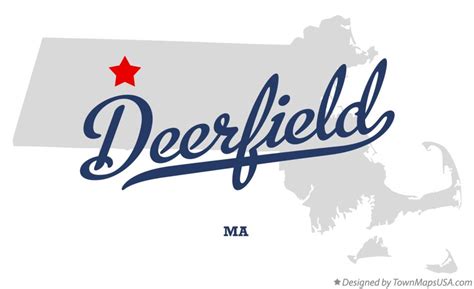 Map of Deerfield, MA, Massachusetts