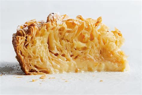 Condensed milk custard filo pie recipe