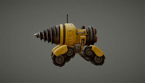 Drill Vehicle - 3D model by yoh (@dogsun) [099c4da] - Sketchfab