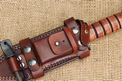 ka-bar leather sheath Survivor - Ivan Leather