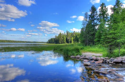 Side view of the lake at lake Itasca state park, Minnesota image - Free ...